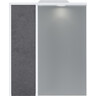 Зеркальный шкаф Am.Pm Gem S M91MPL0601BF38 (60x72 см, белый/серый, распашной, левый, с подсветкой), Доступные размеры: 60 L, Цвет производителя: серый, фото 