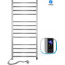 Электрический полотенцесушитель Navin Классик Квадро Sensor 10-016153-5012 (500x1200, левый, сенсорный, с таймером), Доступные размеры: 500 x 1200, Цвет производителя: хром, Подключение полотенцесушителя: левое, фото 