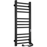 Электрический полотенцесушитель Laris Зебра Альфа ЧКЧ12 R3 73207653 (350x900, черный матовый, правый, с таймером), Доступные размеры: 350 x 900, Цвет производителя: черный матовый, Подключение полотенцесушителя: правое, фото 