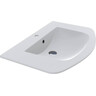 Раковина Miraggio Dea 800 Miramarble Matt 0002452 (80x54 см, біла матова, з крилом), Доступні розміри: 80 x 15, Колір виробника: білий матовий, Технологія виробництва: Miramarble Matt, фото 