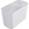 Раковина Miraggio Helix L Mirasoft 0001638 (45x22 см, белая матовая), Доступные размеры: 45 x 22 L, Цвет производителя: белый матовый, Технология производства: Mirasoft Technology, фото 