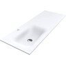Раковина-стільниця Miraggio Jessel 1200 L Mirasoft 0001588 (120x45 см, біла матова, з крилом), Доступні розміри: 120 x 45 L, Колір виробника: білий матовий, Технологія виробництва: Mirasoft Technology, фото 