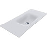 Раковина Miraggio Jessel 1000 Miramarble Matt 0000797 (100x45 см, біла матова, з крилом), Доступні розміри: 100 x 45, Колір виробника: білий матовий, Технологія виробництва: Miramarble Matt, фото 