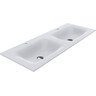 Раковина Miraggio Jessel 1200-2 Mirasoft 0001094 (120x45 см, белая матовая, с двумя чашами), Доступные размеры: 120 x 45 (2), Цвет производителя: белый матовый, Технология производства: Mirasoft Technology, фото 