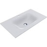 Раковина Miraggio Jessel 800 Mirasoft 0001090 (80x45 см, біла матова, з крилом), Доступні розміри: 80 x 45, Колір виробника: білий матовий, Технологія виробництва: Mirasoft Technology, фото 
