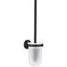 Ёршик для унитаза Grohe QuickFix Start Black 411852430 (черный матовый, настенный), Цвет производителя: черный матовый, фото 