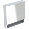 Зеркальный шкаф Geberit Selnova Square 501.268.00.1 (79x85 см, белый глянцевый, распашной), Доступные размеры: 79 x 85, Цвет производителя: белый глянец, фото 