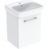 Тумба с умывальником Geberit Selnova Square 502.750.00.1 (50 см, белая, подвесная), Доступные размеры: 50, Цвет производителя: белый, фото 