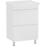 Тумба RJ Fortuna-XO з умивальником Cersanit Cersania RJFU019-4160WHSET (RJFU019-4160WH + K11-0167, 60 см, біла глянсова, підлогова), Доступні розміри: 60, Колір виробника: білий глянець, фото 
