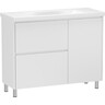Тумба RJ Forma-XO з умивальником Cersanit Como RJFU013-0180WHSET (RJFU013-0180WH+K32-004-BOX, 80 см, біла глянсова, підлогова), Доступні розміри: 80, Колір виробника: білий глянець, фото 