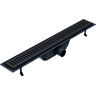 Душовий трап Volle Master Linea Black Matt 9000.200804 (80 см, чорний матовий), Колір виробника: чорний матовий, Доступні розміри: 80, фото 