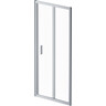 Душевая дверь Am.Pm Gem Solo Fold W90UG-090-1F-195MT (90 см, стекло прозрачное, профиль хром матовый), Доступные размеры: 90, Цвет производителя: сатин (хром матовый), фото 