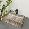 Умывальник VBI Arabba Dark Stone VBI-013503 (55x35 см, темный камень), Доступные размеры: 55 x 35, Цвет производителя: темный камень, фото 