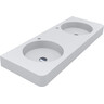 Умывальник Miraggio Loop 1200-2 Miramarble Matt 8814002 (120x45 см, белый матовый, с двумя чашами), Доступные размеры: 120 x 45, Цвет производителя: белый матовый, Технология производства: Miramarble Matt, фото 