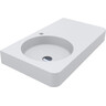 Умивальник-стільниця Miraggio Loop 800 L Miramarble Matt 8813982 (80x45 см, білий матовий, з крилом), Доступні розміри: 80 x 45 L, Колір виробника: білий матовий, Технологія виробництва: Miramarble Matt, фото 