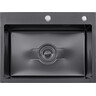 Кухонна мийка Kroner KRP Derby 5843HM PVD (KD5843HM, 58x43 см, 2.5/0.5 мм, з сифоном), Доступні розміри: 58 x 43, Тип поверхні: PVD декор, фото 