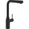 Смеситель для кухни Grohe Essence 30504KF0 (фантомный черный, с выдвижной лейкой), Цвет производителя: фантомный черный матовый, фото 