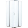 Душевая кабина Eger VI`Z new CC Chrome 599-066СС/1 (95x95 см, стекло прозрачное, профиль хром), Доступные размеры: 95 x 95, Цвет производителя: хром, фото 