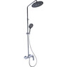 Душова система Qtap Slavonice Chrome QTSLA111CRM45904 (хром, із виливом, каскад), Колір виробника: хром, фото 