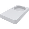 Умывальник-столешница Miraggio Loop 800 R Miramarble 8814187 (80x45 см, белый глянцевый, с крылом), Доступные размеры: 80 x 45 R, Цвет производителя: белый глянец, Технология производства: Miramarble, фото 