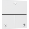 Переключатель на 3 потребителя Hansgrohe ShowerSelect Comfort E Matt White 15573700 (белый матовый), Цвет производителя: белый матовый, фото 
