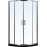 Душевая кабина RJ Chrome K9170-FBM-1006 (100x100 см, стекло прозрачное, профиль хром), Доступные размеры: 100 x 100, Цвет производителя: хром, фото 