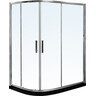 Душова кабіна RJ Chrome K9177-FBM-1003 right (110x80 см, скло прозоре, профіль хром), Доступні розміри: 110 x 80 R, Колір виробника: хром, фото 