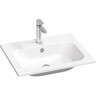 Умывальник Ravak Chrome 600 Slim XJG01160001 (60x49 см, белый), Доступные размеры: 60 x 49, Цвет производителя: белый глянец, фото 