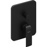 Внешняя часть смесителя скрытого монтажа для ванны Ravak Flat FL 065.20 (X070179, черная), Цвет производителя: черный, фото 