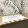 Умывальник VBI Ferrara 100 White VBI-018030 (100x46 см, белый глянцевый, с крылом), Доступные размеры: 100 x 46, Цвет производителя: белый глянец, фото 
