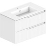 Тумба с раковиной Devit Style White Matt 442080W (80 см, белая матовая, подвесная), Доступные размеры: 80, Цвет производителя: белый матовый, фото 