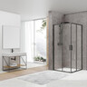 Душова кабіна Devit Art 2.0 FEN2140B (90x90 см, прозоре скло, профіль чорний матовий), Доступні розміри: 90 x 90, Колір виробника: чорний матовий, фото 