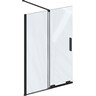 Скляна шторка для ванни Ravak Roll ROVS2 100 (X786A0300Z1, 100x150 см, скло прозоре, профіль чорний матовий), Доступні розміри: 100 x 150, Колір виробника: прозоре скло, обробка чорна матова, фото 