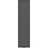 Вертикальний радіатор Navin Largo Double Black Matt 02-244163-4518 (45x180, чорний муар), Колір виробника: чорний муар, фото 