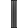 Вертикальний радіатор Navin Calidum 2-8 Black 02-254004-3818 (38x180, чорний муар), Колір виробника: чорний муар, фото 