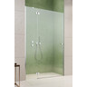 Душевые двери Radaway Torrenta DWJ Chrome 131940-01-01 (110 см, стекло прозрачное, петли хром, левые), Доступные размеры: 110 L, Цвет производителя: прозрачное стекло, отделка хром, Расположение проема (входа): справа, фото 