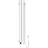 Електрична рушникосушарка Navin Levante Sensor 12-857053-2112 (210x1200, білий оксамит, права, сенсорна, з таймером), Доступні розміри: 210 x 1200, Колір виробника: білий глянець, Підключення рушникосушарки: праве, фото 