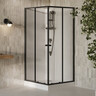 Душова кабіна з піддоном Ravak X-Point Slim BOXSRV2 (X82277C11Z1F, 90x90 см, прозоре скло, профіль чорний матовий), Колір виробника: чорний матовий, фото 