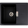 Мийка для кухні Valeso Zirkone 6250 (SP000046801, 62х50 см, чорна матова), Колір виробника: чорний матовий, фото 