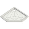 Душевой поддон Snail Премьер White Glossy 129A100 (90x90 см, белый глянцевый), Цвет производителя: белый глянец, фото 