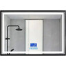 Зеркало для ванной комнаты Dusel DE-M0061S1 Black 600620 (100х75 см, черное с LED-подсветкой, подогревом, bluetooth, часами и температурой), Доступные размеры: 100 x 75, Цвет производителя: черный, фото 