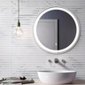 Зеркало для ванной комнаты Dusel DE-M2071D Silver 620715 (80 см, серебро, с LED-подсветкой и антизапотеванием), Доступные размеры: 80, Цвет производителя: серебро, фото 