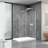 Душевая стенка Dusel Walk-In WL171 Chrome 171100 (100 см, стекло прозрачное, профиль хром), Доступные размеры: 100, Цвет производителя: прозрачное стекло, отделка хром, фото 