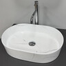 Раковина VBI Verona 50 Marble White Glossy VBI-011330 (50x34 см, белый мрамор глянцевый), Доступные размеры: 50 x 34, Цвет производителя: белый мрамор глянцевый, фото 