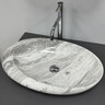 Раковина VBI Vicenza M Grey Stone Glossy VBI-014806 (58x36 см, серый камень глянцевый, чаша), Доступные размеры: 58 x 36, Цвет производителя: серый камень глянцевый, фото 