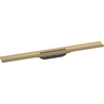 Верхня частина зливу для душового каналу Hansgrohe Rain Drain Flex Brushed Bronze 56051140 (80 см, бронзова бронза), Колір виробника: брашована бронза, Доступні розміри: 80, фото 