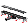 Душовий трап Am.Pm MasterFlow Cut Gradient W01SC-P11-070-01BM (70 см, чорний матовий), Колір виробника: чорний матовий, Доступні розміри: 70, фото 